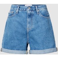 Calvin Klein Jeans Mom Fit Jeansshorts mit Eingrifftaschen in Jeansblau, Größe 26 von Calvin Klein Jeans