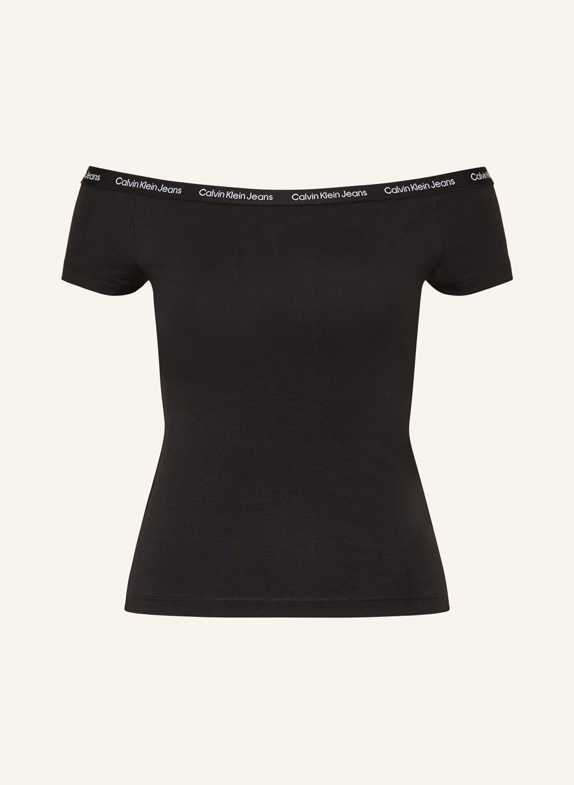 Calvin Klein Jeans Off-Shoulder-Top schwarz von Calvin Klein Jeans