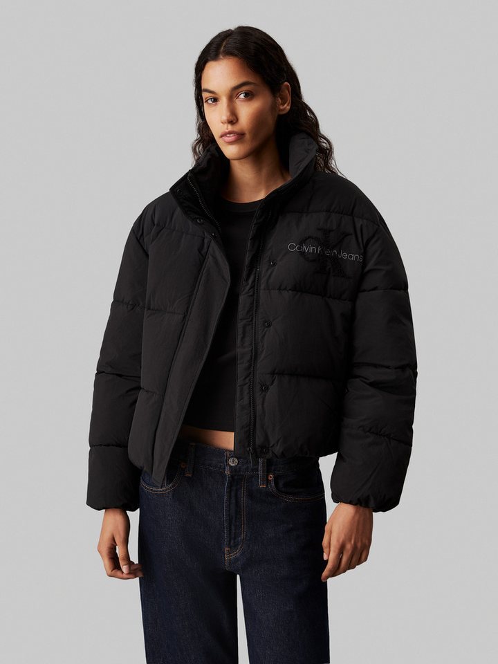 Calvin Klein Jeans Outdoorjacke CHENILLE MONOLOGO PUFFER mit Logostickerei von Calvin Klein Jeans