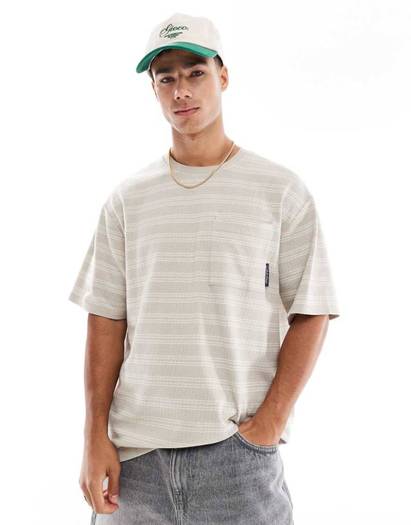 Calvin Klein Jeans - Oversize-T-Shirt in Beige-Neutral von Calvin Klein Jeans