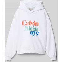 Calvin Klein Jeans Oversized Hoodie mit Kapuze in Weiss, Größe 176 Calvin Klein Jeans Oversized Hoodie mit Kapuze in Weiss, Größe 176 von Calvin Klein Jeans