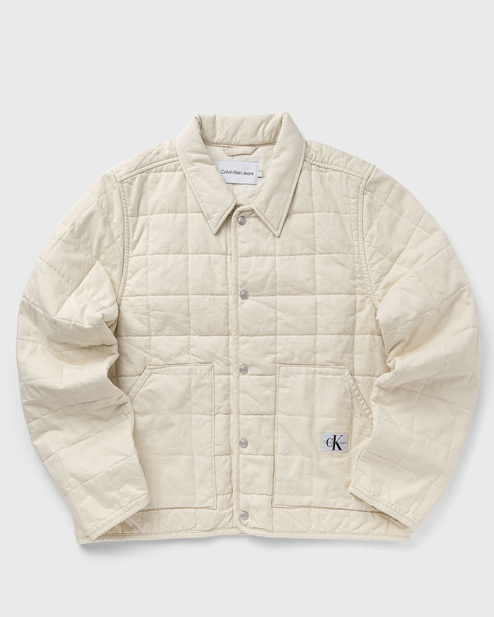 Calvin Klein Jeans PADDED DENIM JACKET men Denim Jackets beige in Größe:M Calvin Klein Jeans PADDED DENIM JACKET men Denim Jackets beige in Größe:M von Calvin Klein Jeans