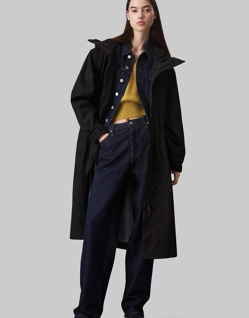 Calvin Klein Jeans - Parka in CK-Schwarz mit Kapuze von Calvin Klein Jeans