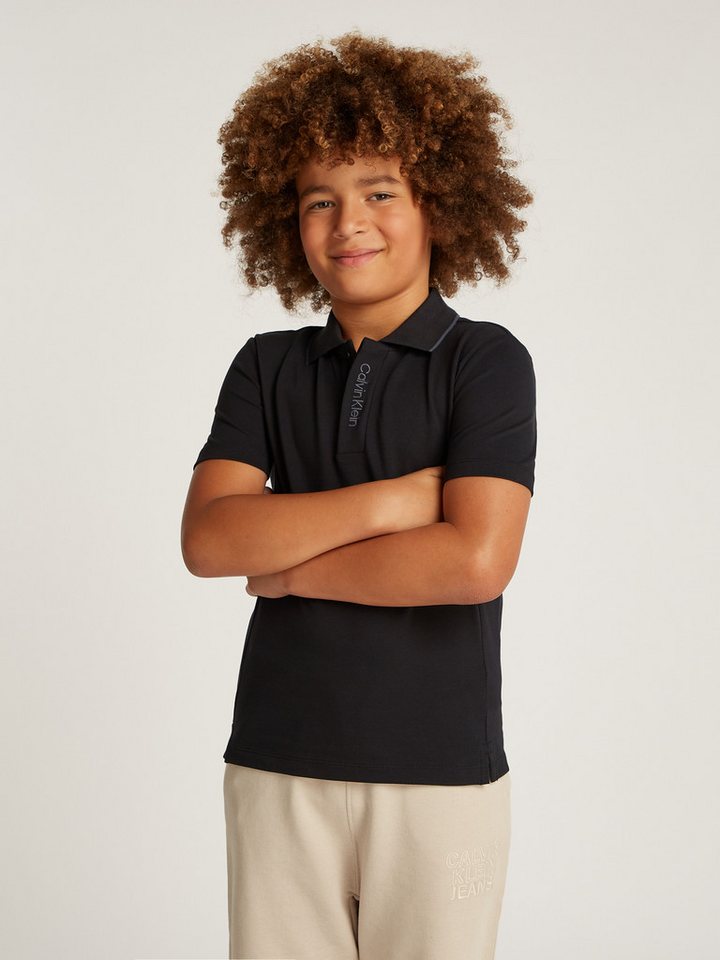 Calvin Klein Jeans Poloshirt EMBRO. CK LOGO PIQUE POLO für Kinder bis 16 Jahre mit Logoprägung von Calvin Klein Jeans