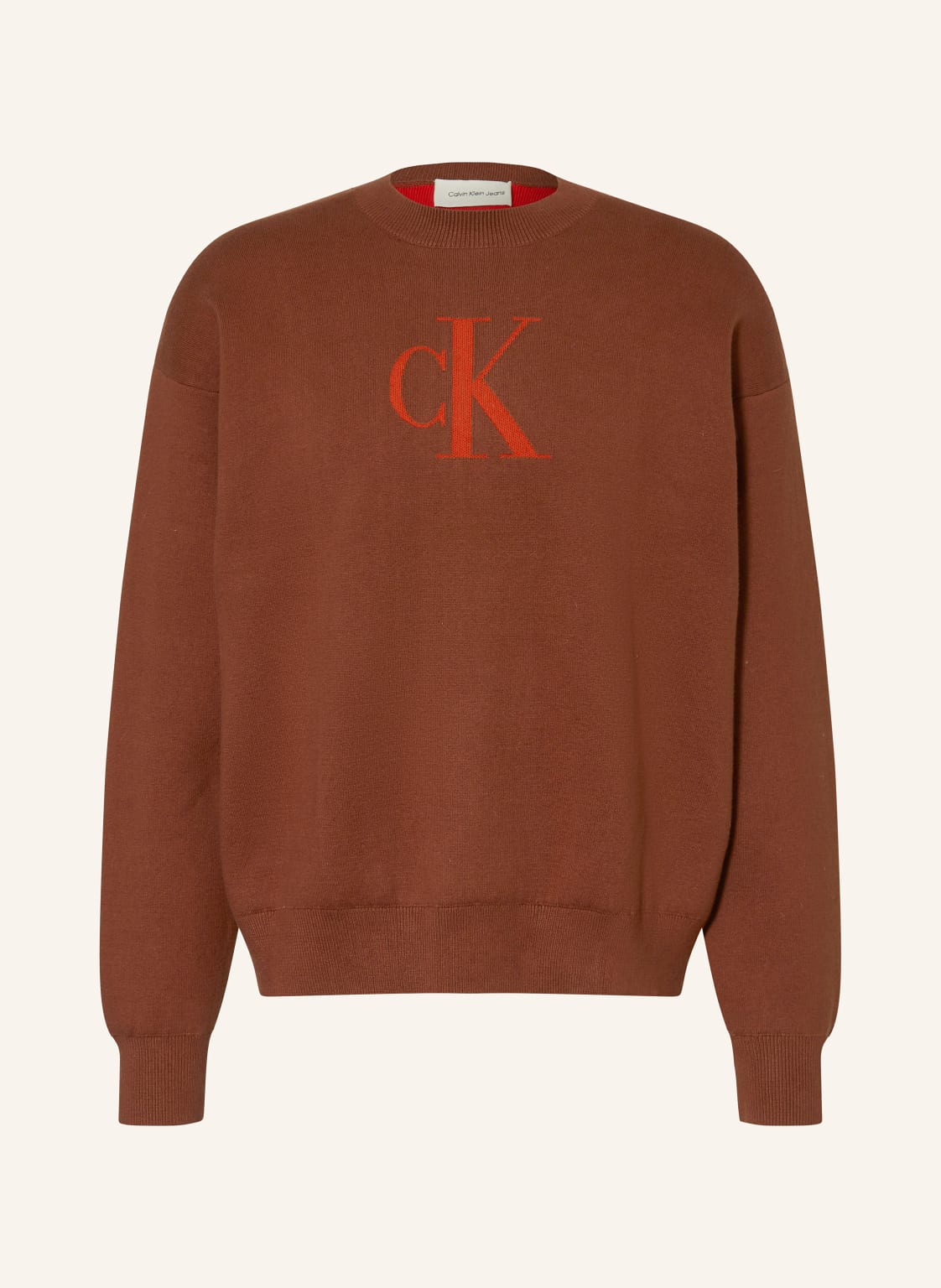 Calvin Klein Jeans Pullover rot von Calvin Klein Jeans