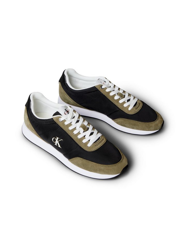 Calvin Klein Jeans RETRO RUNNER ESS MIX MAT Sneaker Runner-Sneaker, Freizeitschuh, Halbschuh mit seitlichem CK-Logo von Calvin Klein Jeans