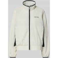 Calvin Klein Jeans Regular Fit Jacke mit Logo-Stitching Modell 'Retro' in Ecru, Größe S von Calvin Klein Jeans