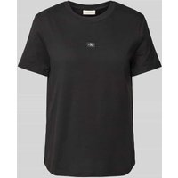 Calvin Klein Jeans Regular Fit T-Shirt mit Label-Print in Black, Größe S Calvin Klein Jeans Regular Fit T-Shirt mit Label-Print in Black, Größe S von Calvin Klein Jeans