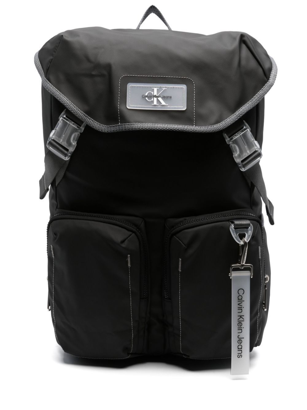 Calvin Klein Jeans Rucksack mit Klappe - Schwarz von Calvin Klein Jeans