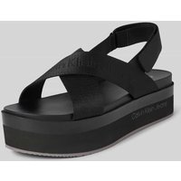 Calvin Klein Jeans Sandalen mit Plateausohle in Black, Größe 39 von Calvin Klein Jeans