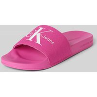 Calvin Klein Jeans Sandalette mit Logo-Print in Pink, Größe 38 von Calvin Klein Jeans