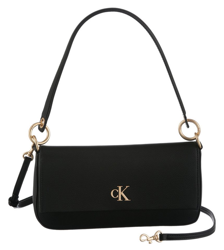 Calvin Klein Jeans Schultertasche MINIMAL MONOGRAM SHOULDER POUCH, Umhängetasche, Damen Handtasche, Henkeltasche mit CK-Logo von Calvin Klein Jeans