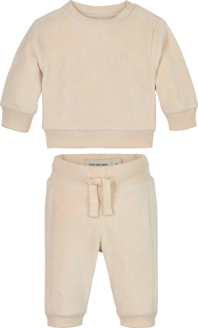Calvin Klein Jeans Shirt & Hose "RIB VELVET FLEECE SET GIFTPACK", 2 Stk. für Babys bis 2 Jahre, Geschenkset von Calvin Klein Jeans