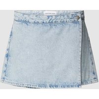 Calvin Klein Jeans Shorts in Wickel-Optik in Hellblau, Größe 26 von Calvin Klein Jeans