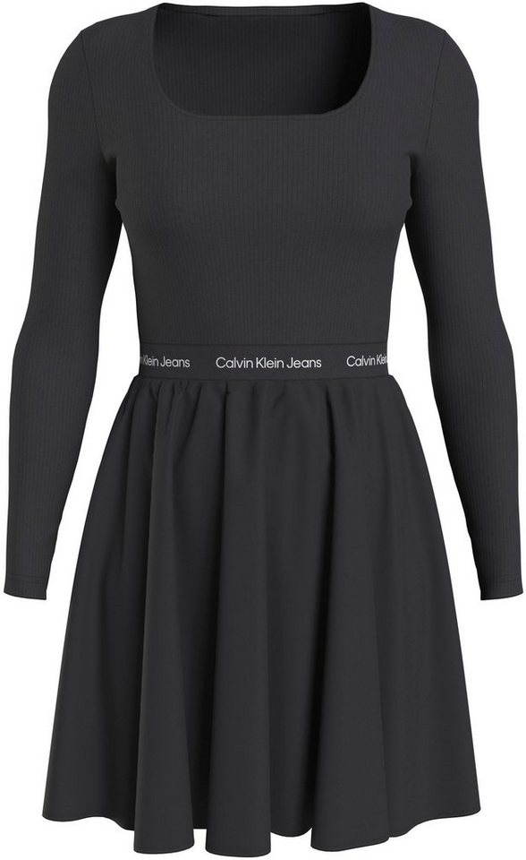 Calvin Klein Jeans Skaterkleid LOGO ELASTIC LONG SLEEVE DRESS von Calvin Klein Jeans