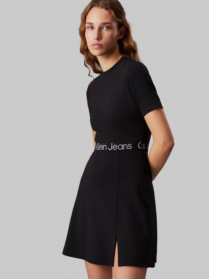 Calvin Klein Jeans Skaterkleid TAPE MILANO SHORT SLEEVE DRESS mit Logoschriftzug von Calvin Klein Jeans