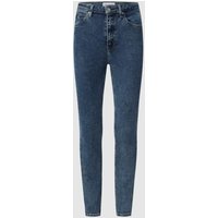 Calvin Klein Jeans Skinny Fit High Waist Jeans mit 5-Pocket-Design in Jeansblau, Größe 26/30 von Calvin Klein Jeans