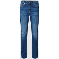 Calvin Klein Jeans Slim Fit Jeans mit Label-Details in Jeansblau, Größe 30/32 von Calvin Klein Jeans