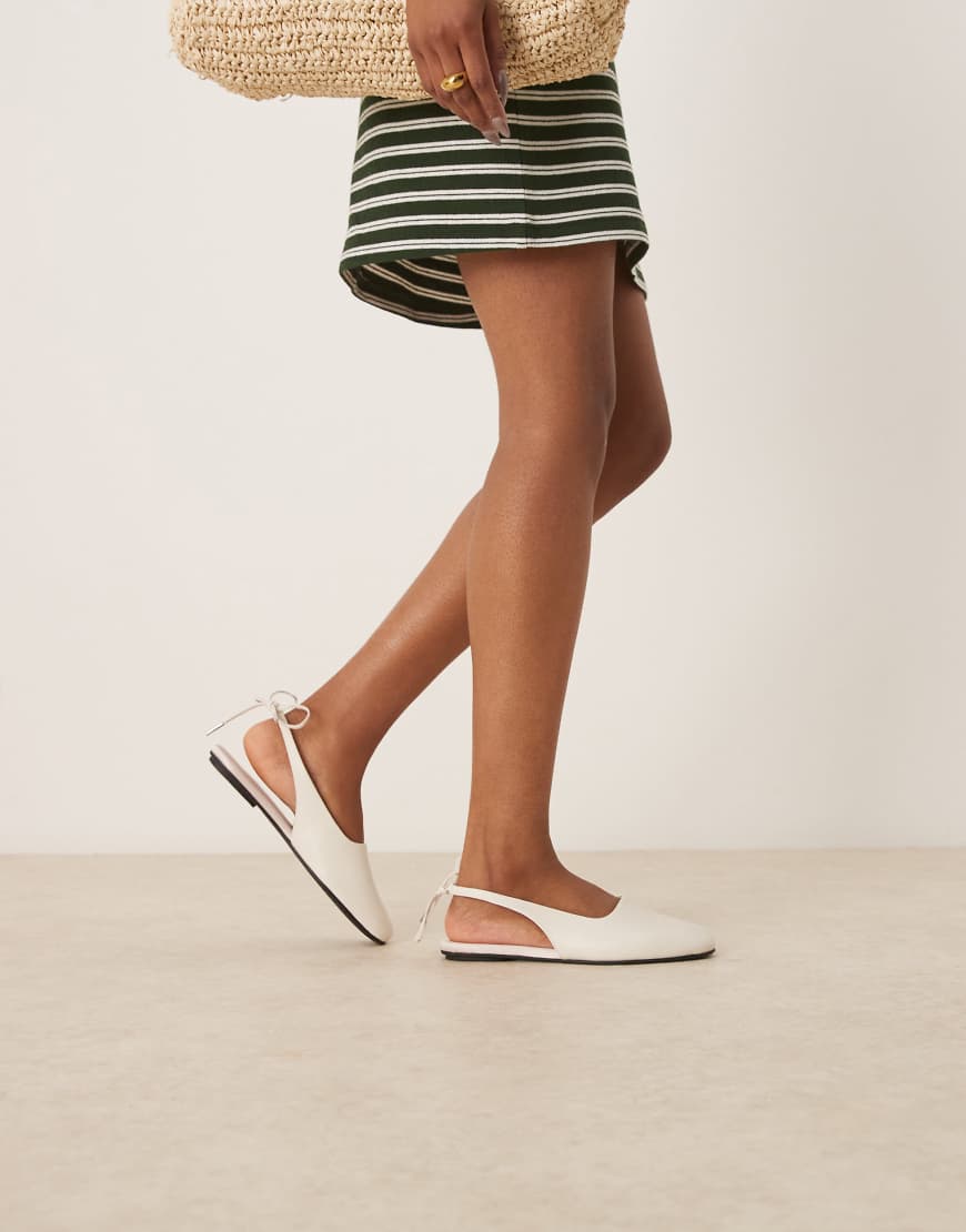 Calvin Klein Jeans - Slingback-Ballerinas in Weiß Calvin Klein Jeans - Slingback-Ballerinas in Weiß von Calvin Klein Jeans