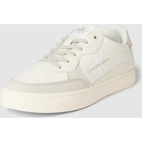 Calvin Klein Jeans Sneaker aus Leder mit Logo-Prägung Modell 'CLASSIC CUPSOLE' in Offwhite, Größe 41 von Calvin Klein Jeans