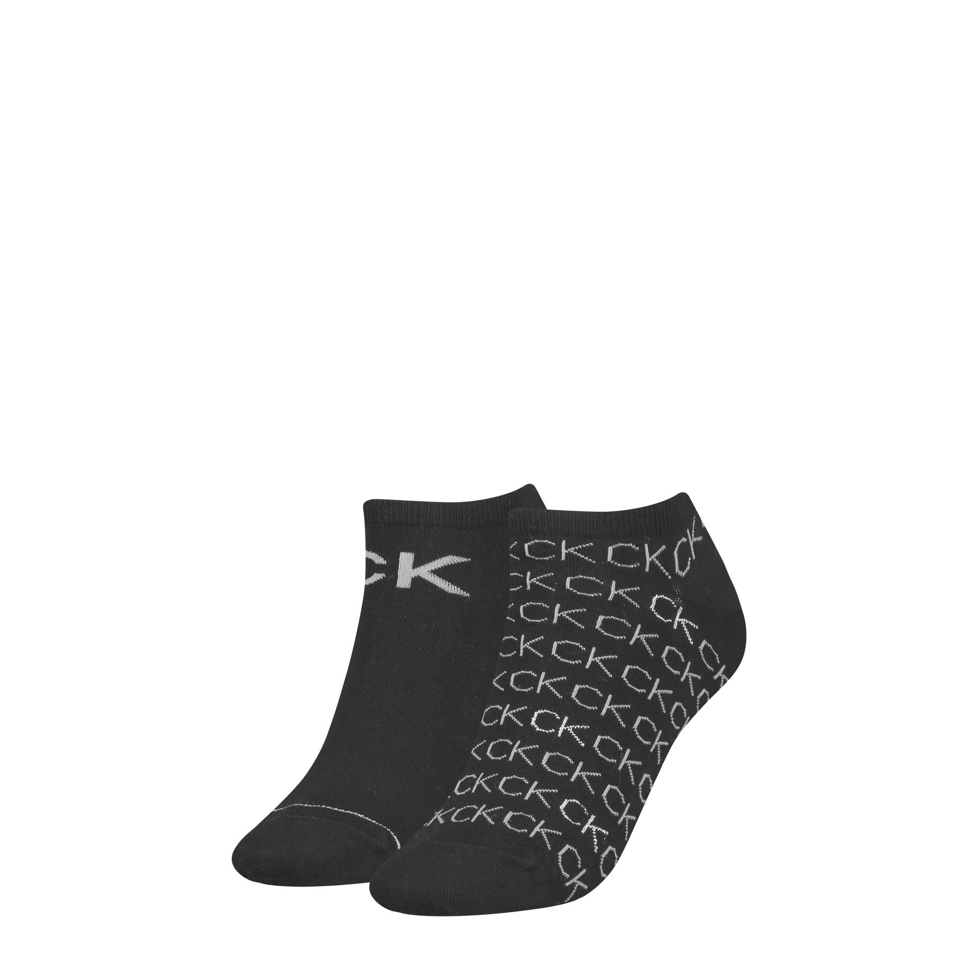Calvin Klein Jeans Sneakersocken "CK WOMEN SNEAKER 2P ALL OVER LOGO", (2 Paar), Einheitsgröße, flexible Passform von Calvin Klein Jeans