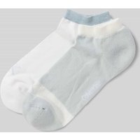 Calvin Klein Jeans Sneakersocken mit Label-Print im 2er-Pack in Hellblau, Größe 39-42 von Calvin Klein Jeans
