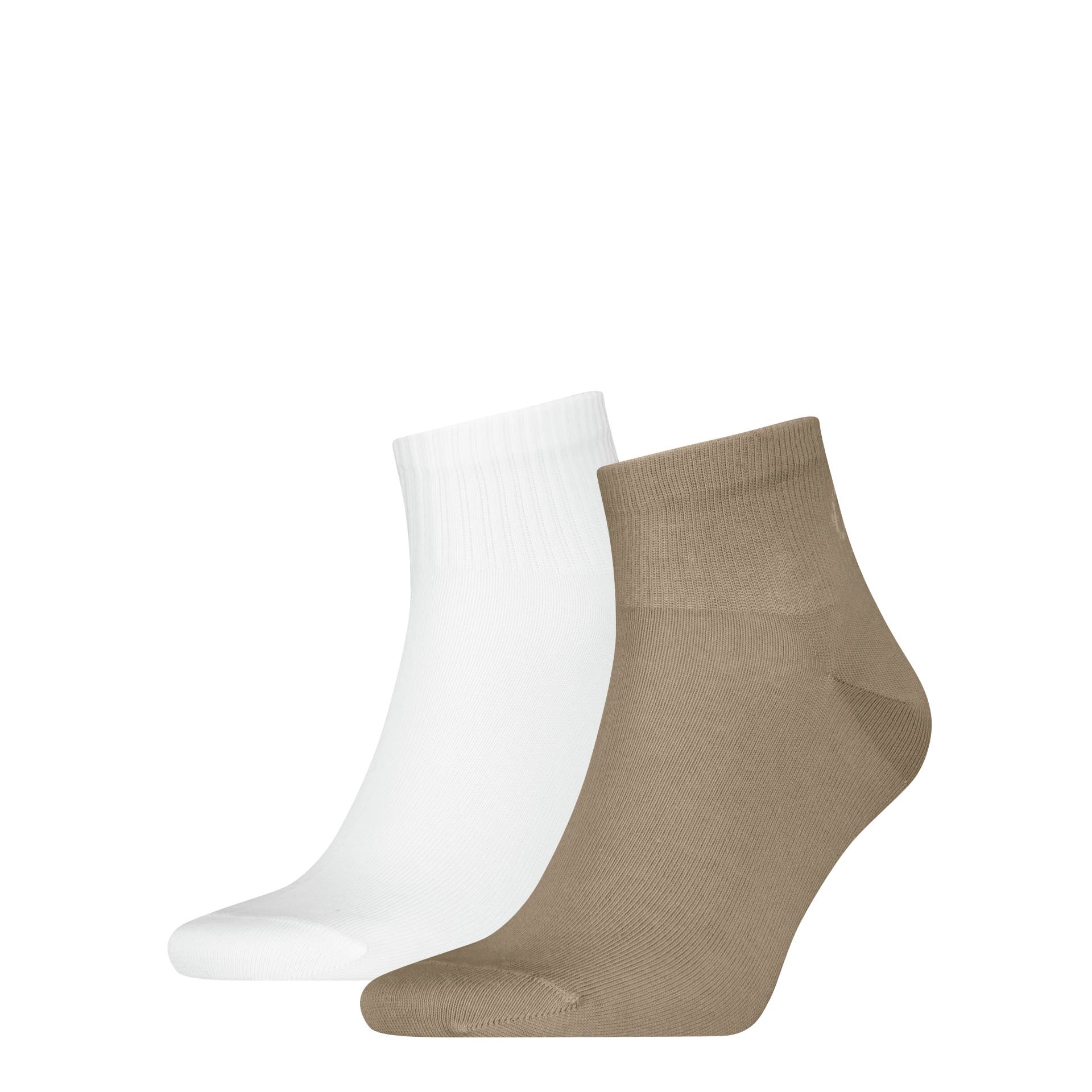 Calvin Klein Jeans Socken "CKJ MEN QUARTER 2P SHADOW RIB LOGO" 2 Paar tlg. mit elastischem Komfortbund von Calvin Klein Jeans