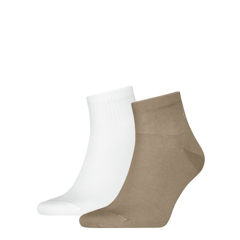 Calvin Klein Jeans Socken "CKJ MEN QUARTER 2P SHADOW RIB LOGO" 2 Paar tlg. mit elastischem Komfortbund von Calvin Klein Jeans