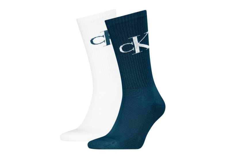 Calvin Klein Jeans Socken CKJ MEN SOCK 2P MONOGRAM (2-Paar, 2 Paar) mit verstärkter Ferse von Calvin Klein Jeans