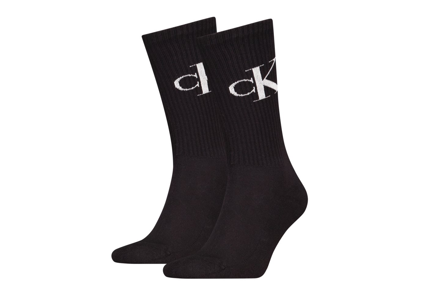 Calvin Klein Jeans Socken CKJ MEN SOCK 2P MONOGRAM (2-Paar, 2 Paar) mit verstärkter Ferse von Calvin Klein Jeans