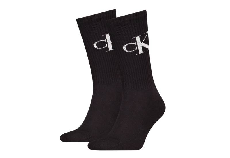 Calvin Klein Jeans Tennissocken CKJ MEN SOCK MONOGRAM (2-Paar, 2 Paar) mit verstärkter Ferse, komfortable Frotteesohle von Calvin Klein Jeans