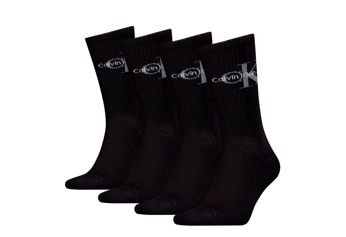 Calvin Klein Jeans Socken CKJ MEN SOCK 4P MONOGRAM ECOM (4 Paar) mit Logo am Schaft von Calvin Klein Jeans