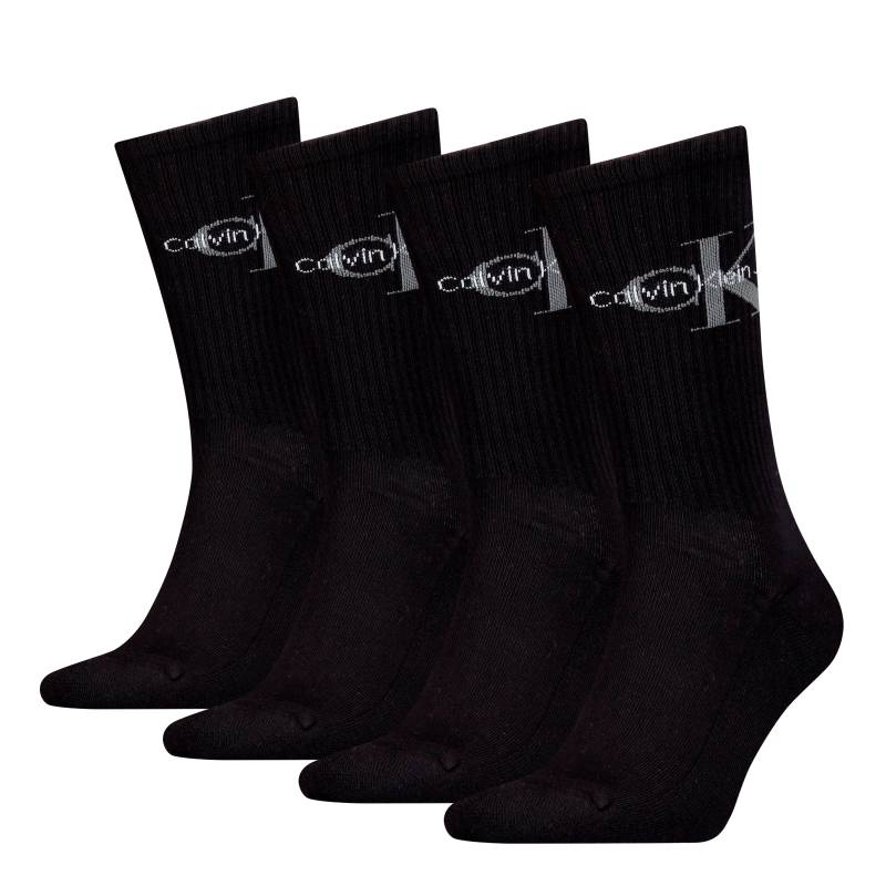 Calvin Klein Jeans Socken "CKJ MEN SOCK 4P MONOGRAM ECOM" 4 Paar, mit Logo am Schaft von Calvin Klein Jeans