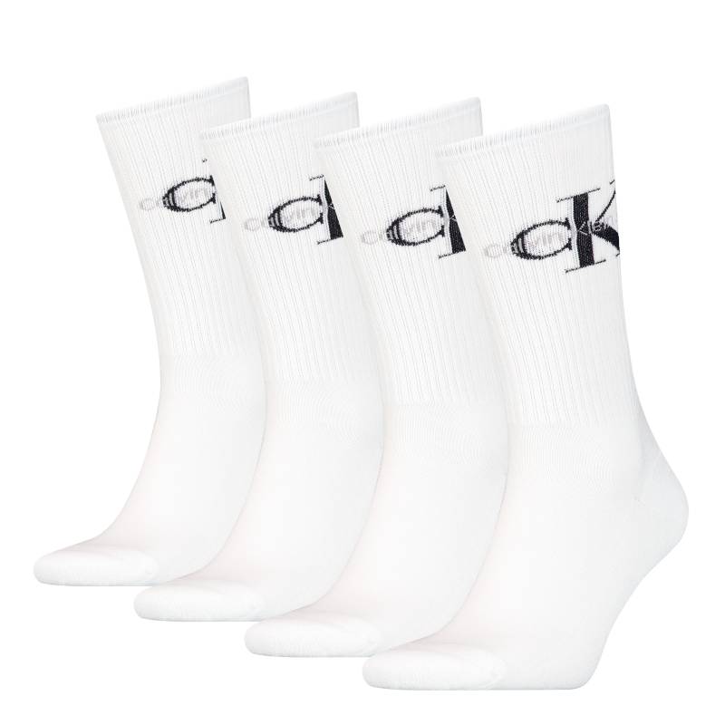 Calvin Klein Jeans Socken "CKJ MEN SOCK 4P MONOGRAM ECOM" 4 Paar, mit Logo am Schaft von Calvin Klein Jeans