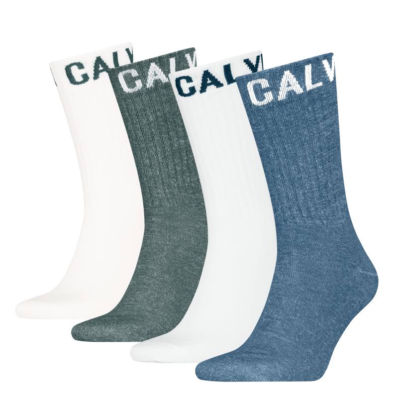 Calvin Klein Jeans Socken "CKJ MEN SOCK 4P RIBBON LOGO ECOM" 4er Pack von Calvin Klein Jeans