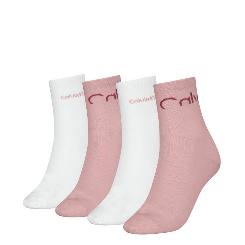 Calvin Klein Jeans Socken "CKJ WOMEN SHORT SOCK 4P CUT LOGO ECOM" 4er Pack von Calvin Klein Jeans