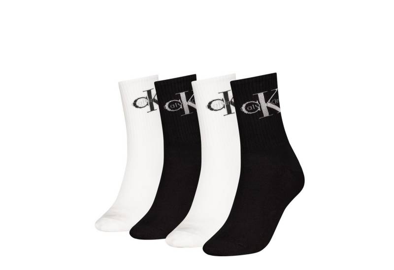Calvin Klein Jeans Socken CKJ WOMEN SOCK 4P GIFTBOX MONOLOGO (4er Pack) von Calvin Klein Jeans