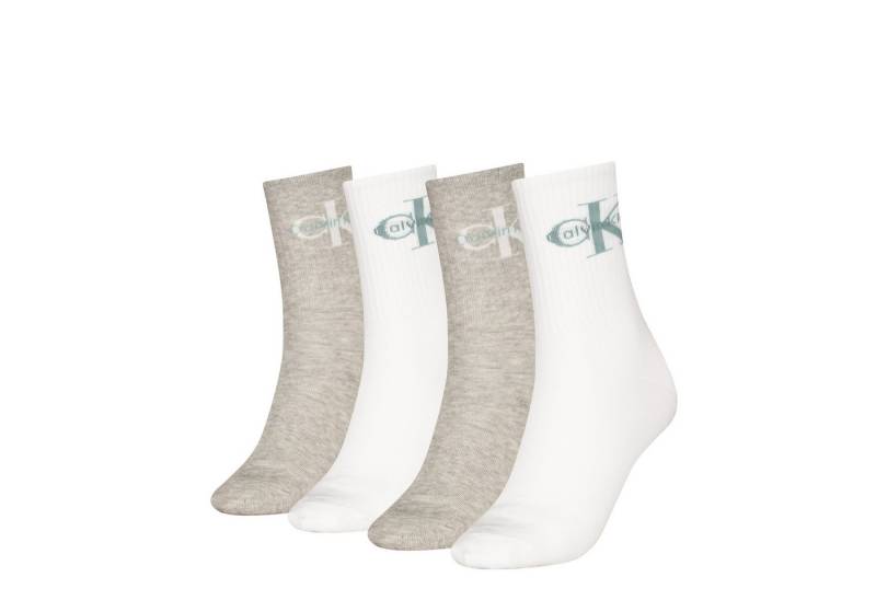 Calvin Klein Jeans Socken CKJ WOMEN SOCK 4P GIFTBOX MONOLOGO (4er Pack) von Calvin Klein Jeans