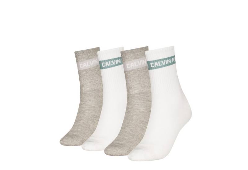 Calvin Klein Jeans Socken CKJ WOMEN SOCK 4P GIFTBOX STRIPE LOGO (4er Pack) von Calvin Klein Jeans