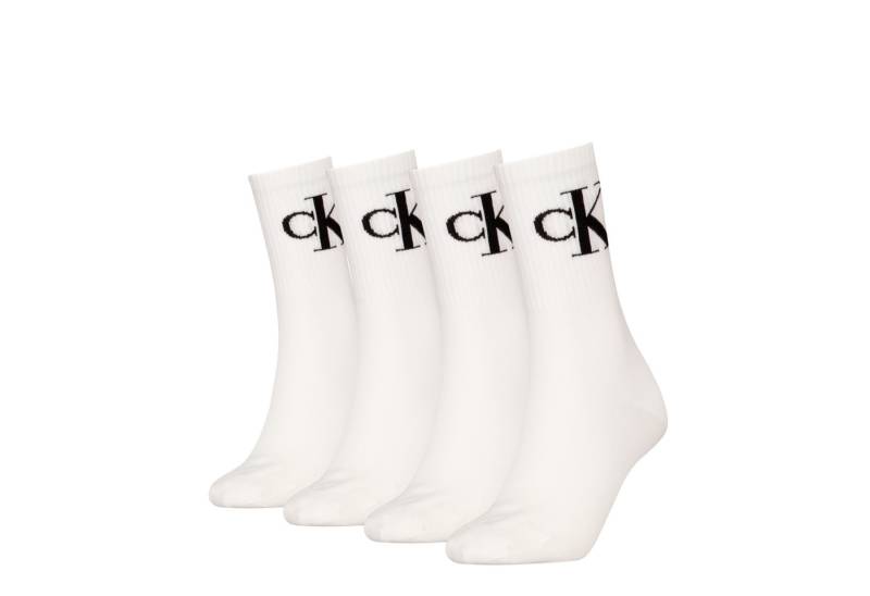 Calvin Klein Jeans Socken CKJ WOMEN SOCK 4P MONOGRAM ECOMM (4-Paar, 4 Paar) von Calvin Klein Jeans