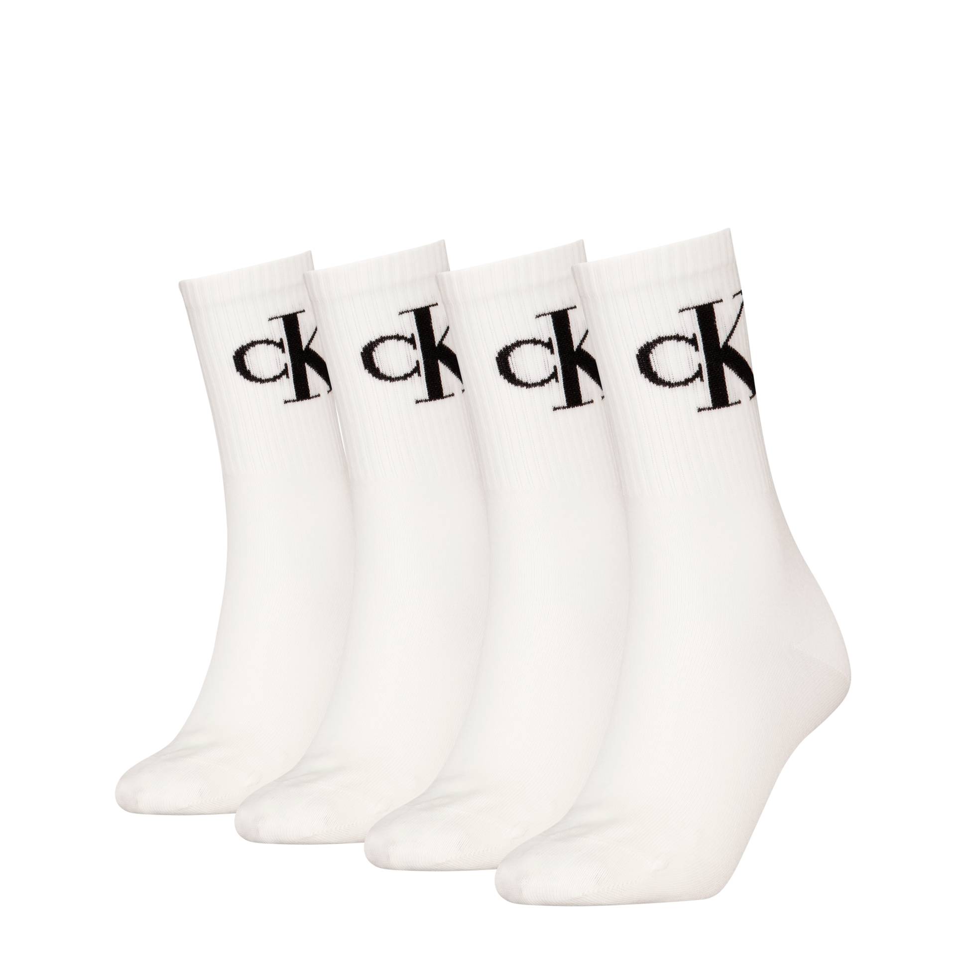 Calvin Klein Jeans Socken "CKJ WOMEN SOCK 4P MONOGRAM ECOMM" 4 Paar, 4 Paar tlg. von Calvin Klein Jeans