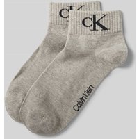 Calvin Klein Jeans Socken mit Label-Print im 2er-Pack in Mittelgrau Melange, Größe 39-42 Calvin Klein Jeans Socken mit Label-Print im 2er-Pack in Mittelgrau Melange, Größe 39-42 von Calvin Klein Jeans