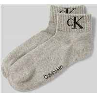 Calvin Klein Jeans Socken mit Label-Schriftzug im 2er-Pack in Hellgrau Melange, Größe 39-42 Calvin Klein Jeans Socken mit Label-Schriftzug im 2er-Pack in Hellgrau Melange, Größe 39-42 von Calvin Klein Jeans