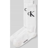Calvin Klein Jeans Socken mit Logo-Stitching im 2er-Pack in Weiss, Größe 39-42 von Calvin Klein Jeans
