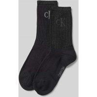 Calvin Klein Jeans Socken mit elastischem Rippenbündchen im 2er-Pack in Black, Größe 35-38 von Calvin Klein Jeans