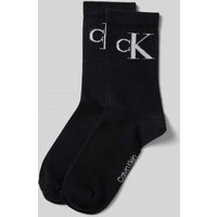 Calvin Klein Jeans Socken mit elastischem Rippenbündchen im 2er-Pack in Black, Größe 39-42 von Calvin Klein Jeans