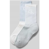 Calvin Klein Jeans Socken mit elastischem Rippenbündchen im 2er-Pack in Hellblau, Größe 39-42 von Calvin Klein Jeans
