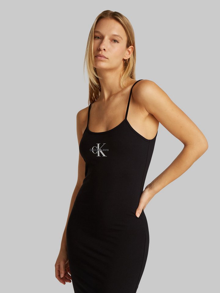Calvin Klein Jeans Spaghettikleid MONOLOGO STRAPPY DRESS mit Logoschriftzug von Calvin Klein Jeans