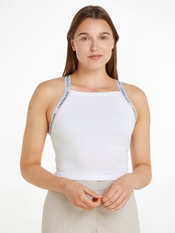 Calvin Klein Jeans Spaghettitop LOGO ELASTIC STRAPPY TOP mit Logoschriftzug von Calvin Klein Jeans