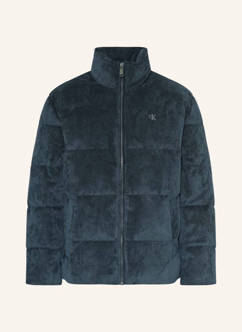 Calvin Klein Jeans Steppjacke Aus Cord blau von Calvin Klein Jeans